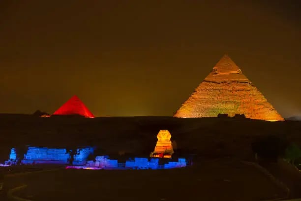 Giza Pyramids Sound & Light Show | An Unforgettable Evening Experience - Thumbnail 1